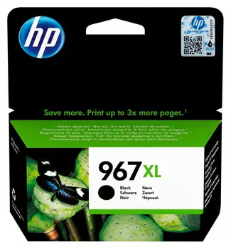Картридж струйный HP 967XL 3JA31AE черный (3000стр.) для HP OfficeJet Pro 902x/HP