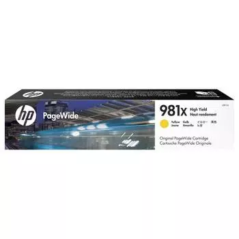 Картридж струйный HP 981X (L0R11A) желтый