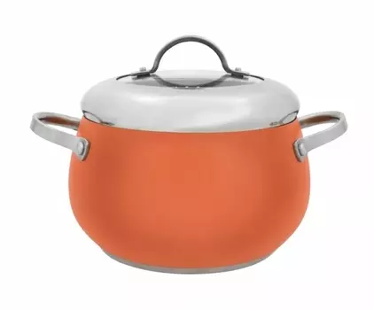 Кастрюля Esprado Amarilla 7,6л, коралловый, нерж. сталь