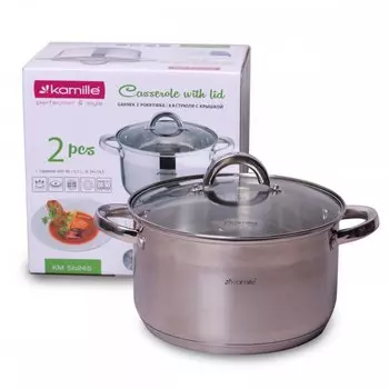 Кастрюля Kamille КМ-5624S 6,5л