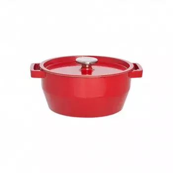 Кастрюля PYREX 24см красная 3.6л чугун