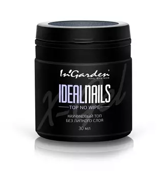 Каучуковый топ без липкого слоя для гель-лака InGarden Ideal Nails Top No Wipe 30 мл.