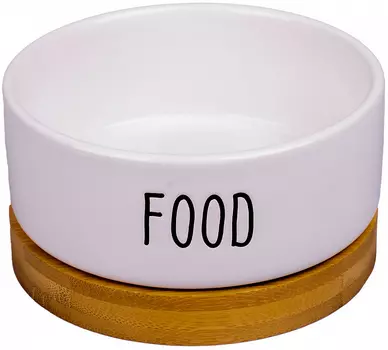 КерамикАрт миска керамическая Food белая 340 мл