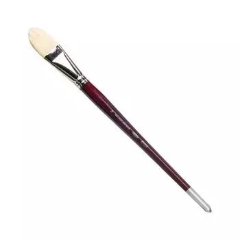 Кисть художественная KOH-I-NOOR щетина, плоская, №14, длинная ручка, блистер, 9936014013BL