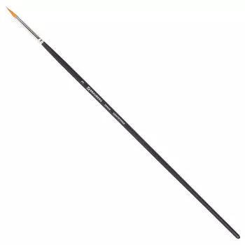 Кисть художественная профессиональная BRAUBERG ART CLASSIC, синтетика жесткая, круглая, № 3, длинная ручка, (10 шт.)