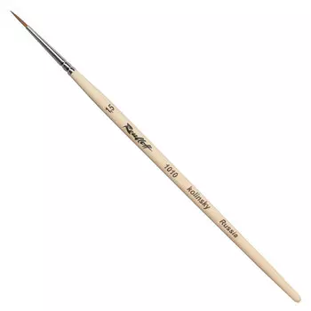 Кисть художественная ROUBLOFF (Рублев) колонок, круглая, №1,5, короткая ручка, ЖК1-01,50Б
