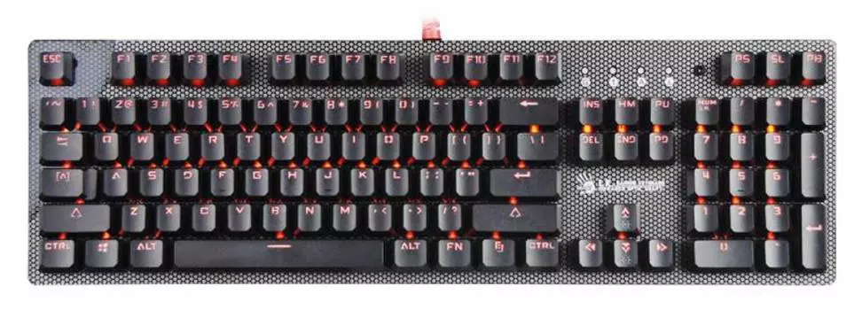 Клавиатура A4 Bloody B800 серый/черный