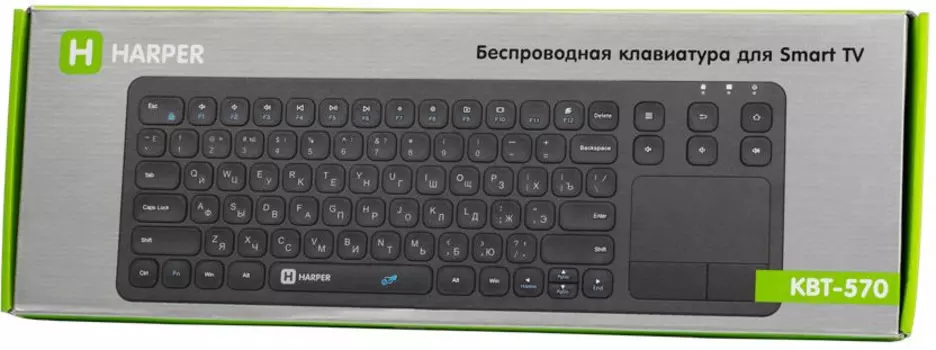 Клавиатура Harper KBT-570 черный USB беспроводная slim for gamer для ноутбука