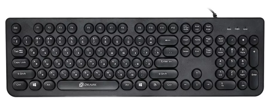 Клавиатура Oklick 400MR черный