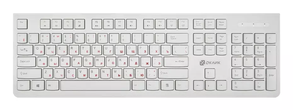 Клавиатура Oklick 505M белый