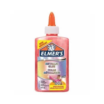 Клей для слаймов канцелярский металлик ELMERS Metallic Glue, 147 мл, розовый, 2109508 (3 шт.)