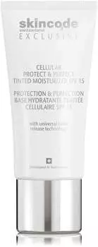Клеточный увлажняющий и матирующий тонирующий крем SkinCODE "защита и улучшение" spf 15, 30 мл.