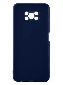 Клип-кейс Alwio для Poco X3 NFC soft touch тёмно-синий