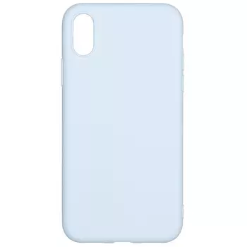 Чехол клип-кейс PERO софт-тач для iPhone X голубой