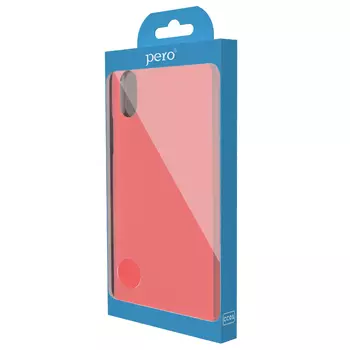 Клип-кейс PERO софт-тач для Realme C3 розовый