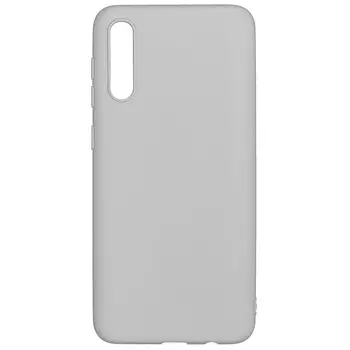 Чехол клип-кейс PERO софт-тач для Samsung A50 серый