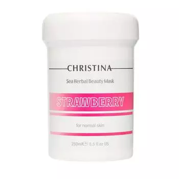 Клубничная маска красоты для нормальной кожи Christina Sea Herbal Beauty Mask Strawberry, 250 мл