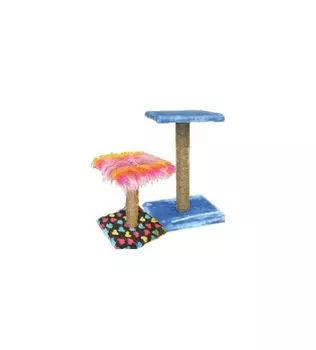 Когтеточка с полкой джут 35*35*50 см