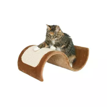 Когтеточка TRIXIE 43260 "Волна" сизаль/мех 50*29*18 см коричневая