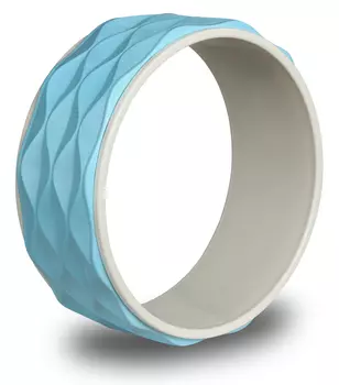 Колесо для йоги рифленое INDIGO, 17103 IRBL, Голубой, 34 см