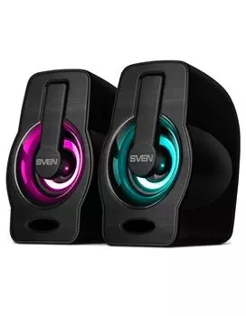 Колонки Sven 255 2.0 черный 6Вт