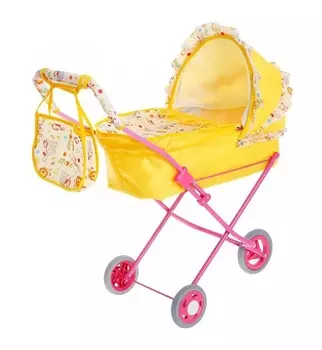 Коляска кукольная Ясюкевич №10 "Желтые цветы"