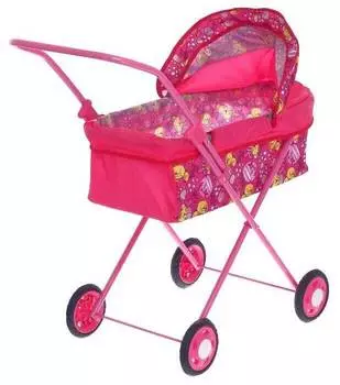 Коляска кукольная Ясюкевич №1 "Котята фуксия"