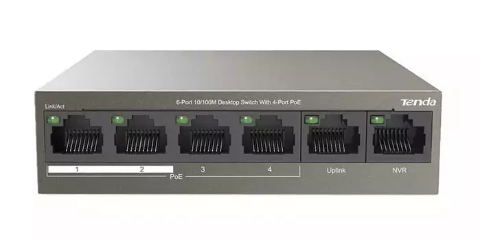 Коммутатор Tenda TEF1106P-4-63W