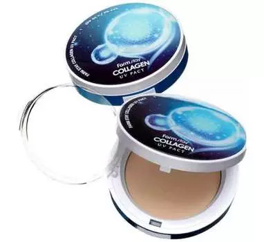 Компактная пудра FarmStay с коллагеном SPF 50+/PA+++, со сменным блоком