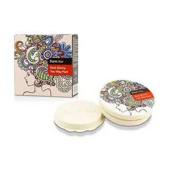 Компактная пудра со сменным блоком FarmStay Real Skinny Two Way Pact 23 (+refill)
