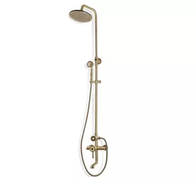 Комплект для душа встраиваемый с изливом (душ "Круг") Bronze de Luxe WINDSOR (10120R)