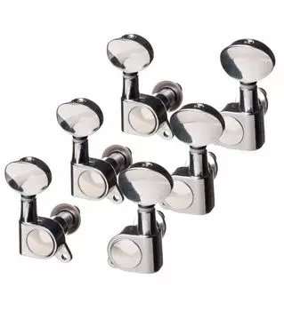 Комплект колковой механики Alice AE-016P (T) 3+3 хром