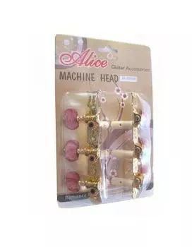 Комплект колковой механики Alice AO-020V2P для классической гитары позолоченный