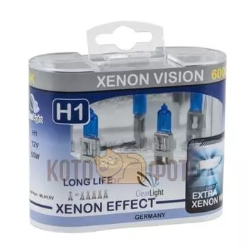 Комплект ламп Clearlight H1 12V-55W XenonVision (2 шт.) MLH1XV