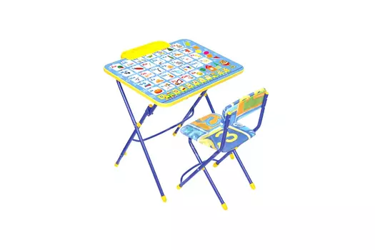 Комплект "Умничка" дет.с темат. рис.(от3-7лет,стол с рег.накл.,пенал выс.57см+стул,) КУ-3