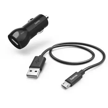 Комплект зарядного устройства Hama H-183246 2.4A (00183246) черный