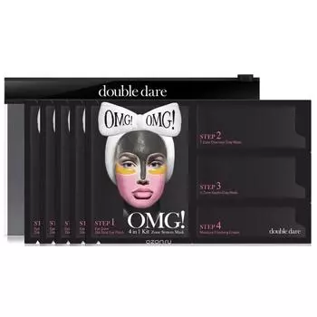 Комплекс масок четырехкомпонентный Система зон Double Dare OMG!, упаковка 5 штук