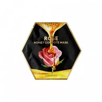 Концентрированная тканевая маска (тенсел) для лица (1 шт) MISSHA Rose Honey Compote Mask 27g