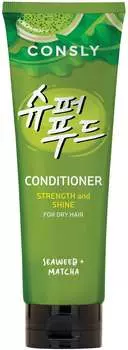 Кондиционер Consly с экстрактами водорослей и зеленого чая Матча для силы и блеска волос, 250мл