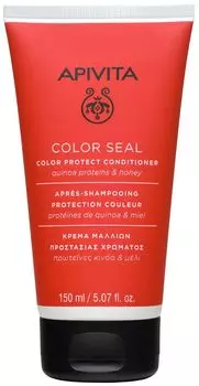 Кондиционер для окрашенных волос APIVITA с протеинами киноа и медом, тюбик 150 мл