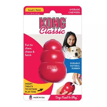 KONG Classic игрушка для собак "КОНГ" S малая 7х4 см