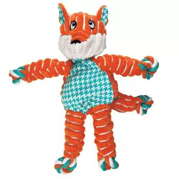 KONG игрушка для собак Floppy Knots Лиса малая 24х15 см