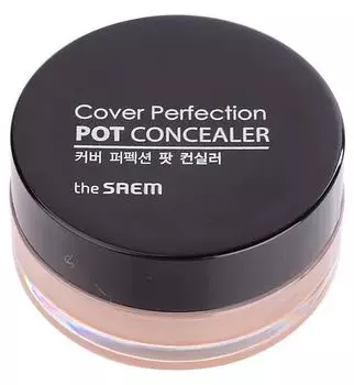 Консилер-корректор The Saem Cover Perfection Pot Concealer 01.Clear Beige 4гр