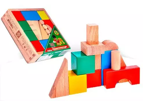 Конструктор 30 деталей (окрашеный) СЦ2152