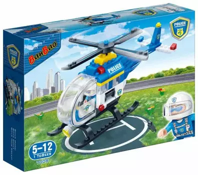 Конструктор Banbao Полицейский вертолет 122 деталей