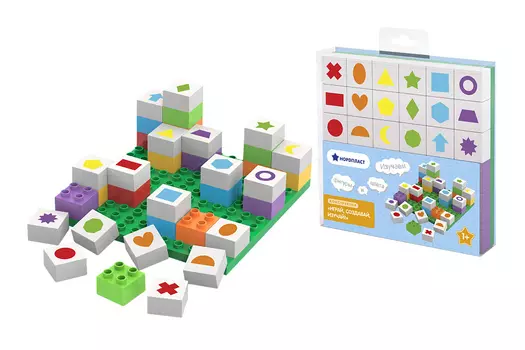 Конструктор "Фигуры" 37 деталей Нордпласт 480631