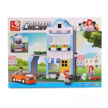 Конструктор "Город.Домик" (305 дет) в коробке SLUBAN M38-B0572