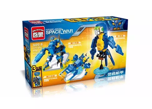 Конструктор "Робот-трансформер.Попугай"(162дет)в коробке BRICK 1403-5