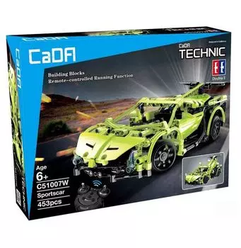Конструктор "Спортивная машина" 453 детали на РУ в коробке C51007W
