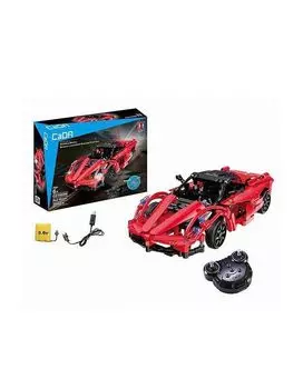 Конструктор Спортивная машина на РУ (380 дет) в коробке открывающиеся двери Double Egle C51009W